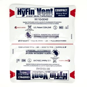 Hyfin Vented Chest Seal Compact Twin Pack